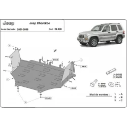 Stalowa osłona silnika Jeep Cherokee III - KJ (2001-2008)